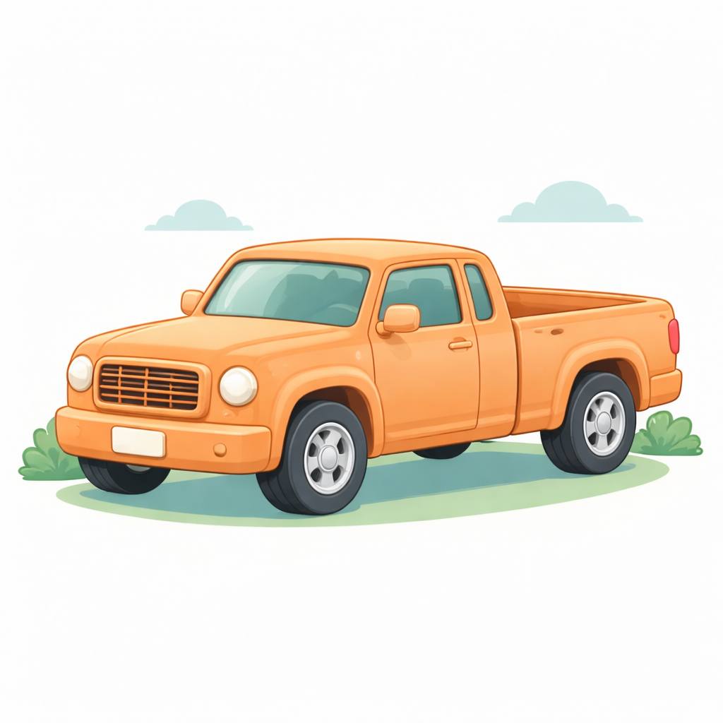 Large size vehicle illustration