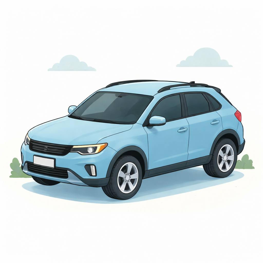 Medium size vehicle illustration